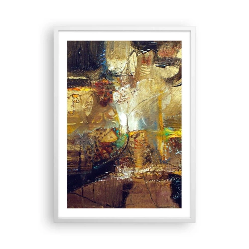 Poster in een witte lijst - Koud, warmer, heet - 50x70 cm