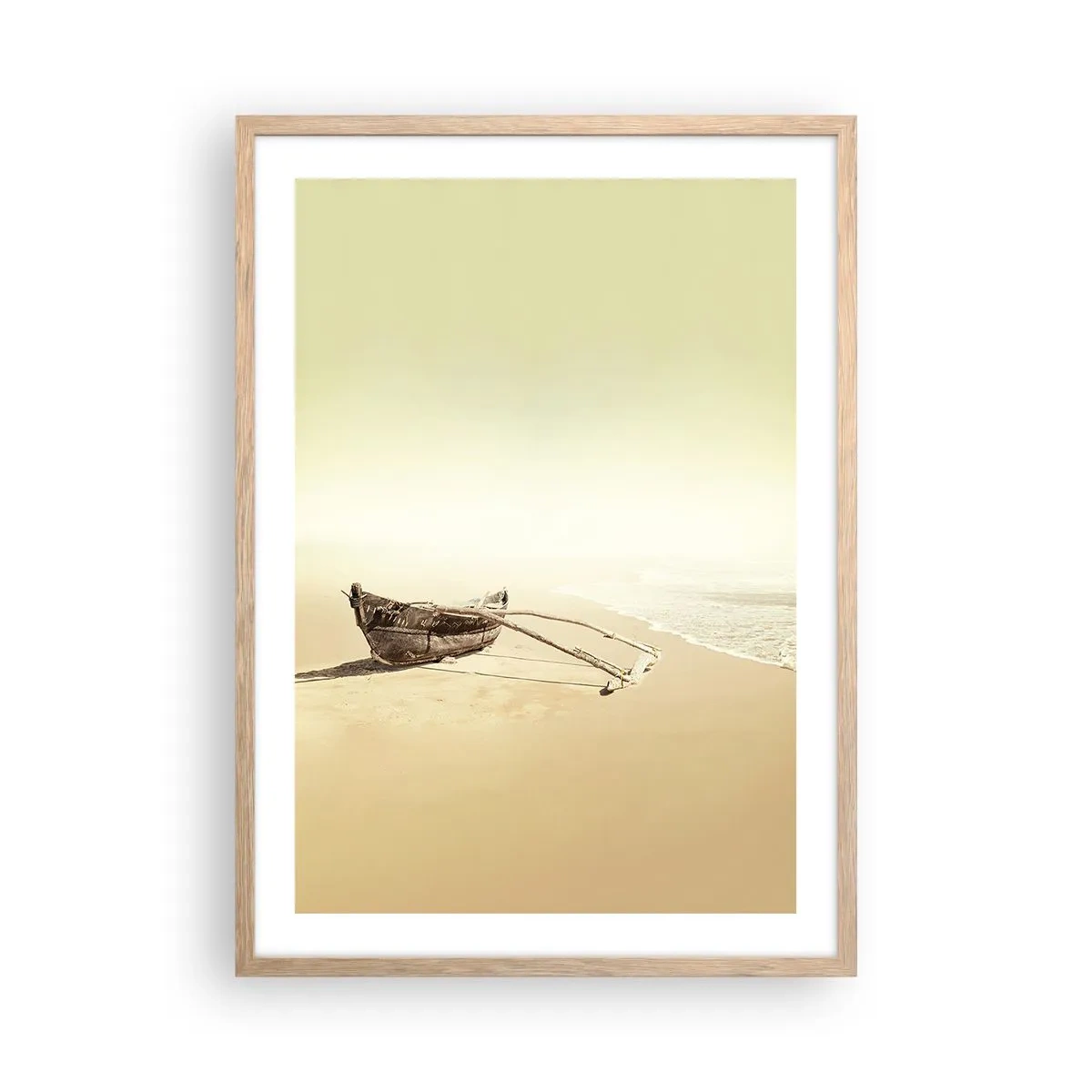 Een poster in een licht eiken lijst - Geheugen van de Stille Zuidzee - 50x70 cm