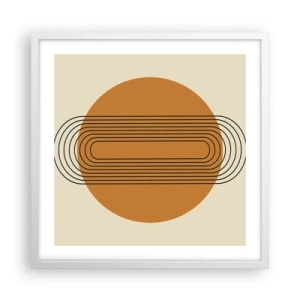 Poster in een witte lijst - Perfect plan - 50x50 cm