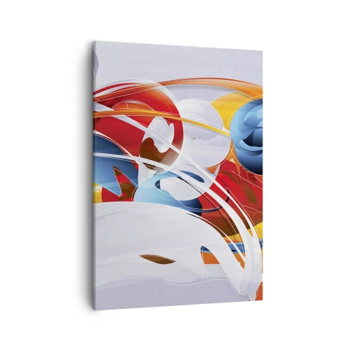 Schilderen op canvas - De dans van de elementen - 50x70 cm