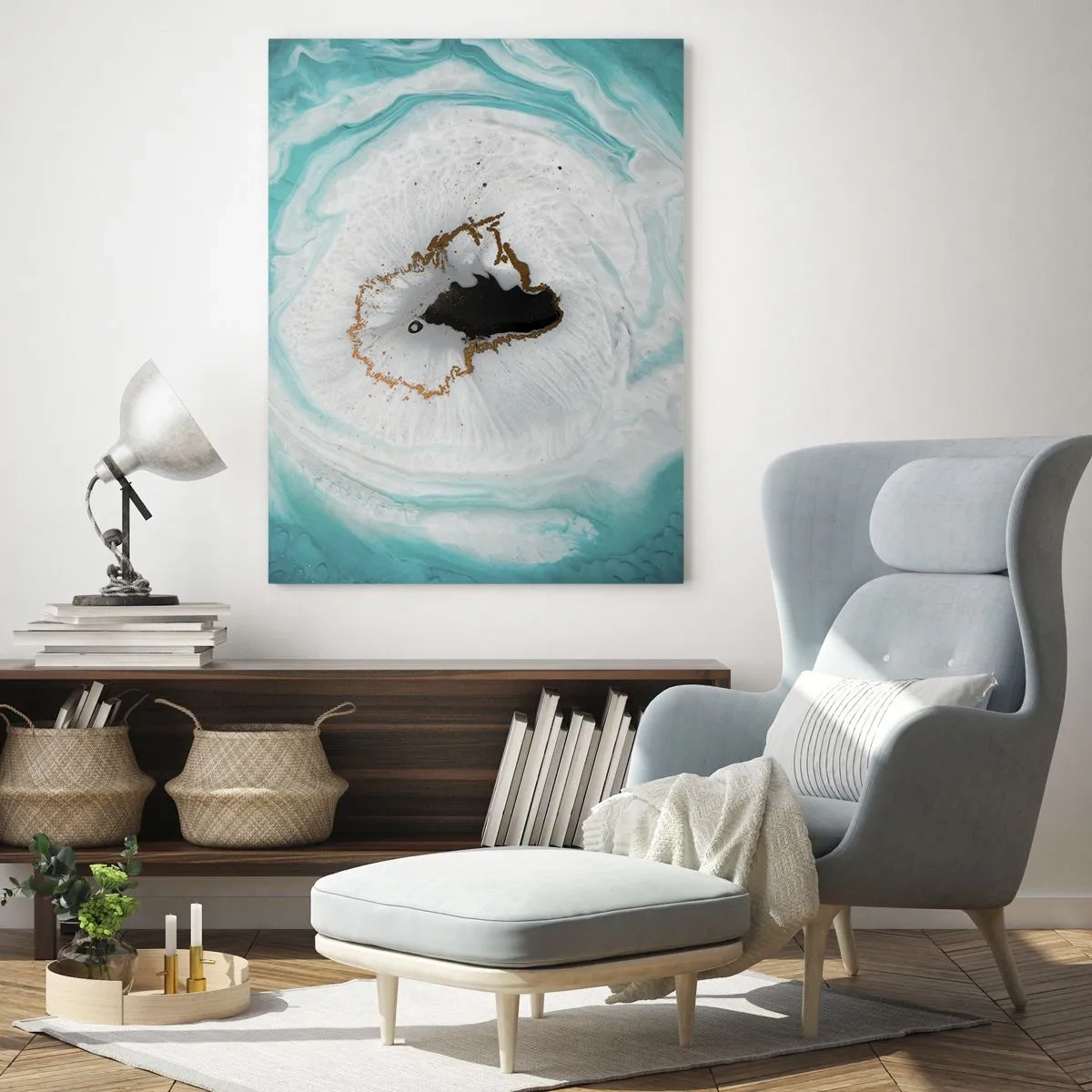 Schilderen op glas - Binnendringen - 80x120 cm