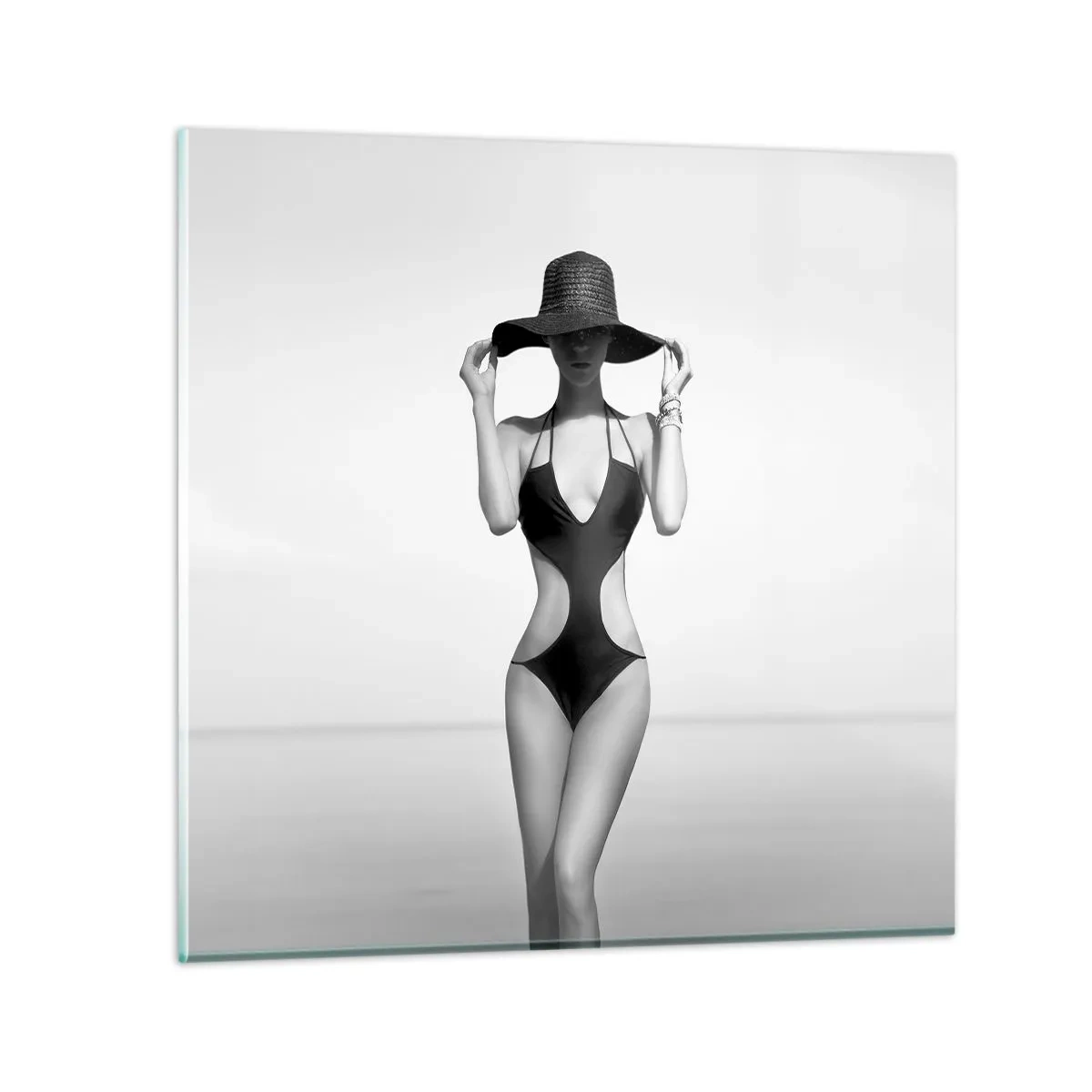 Schilderen op glas - Mijn naam is: Elegantie - 60x60 cm