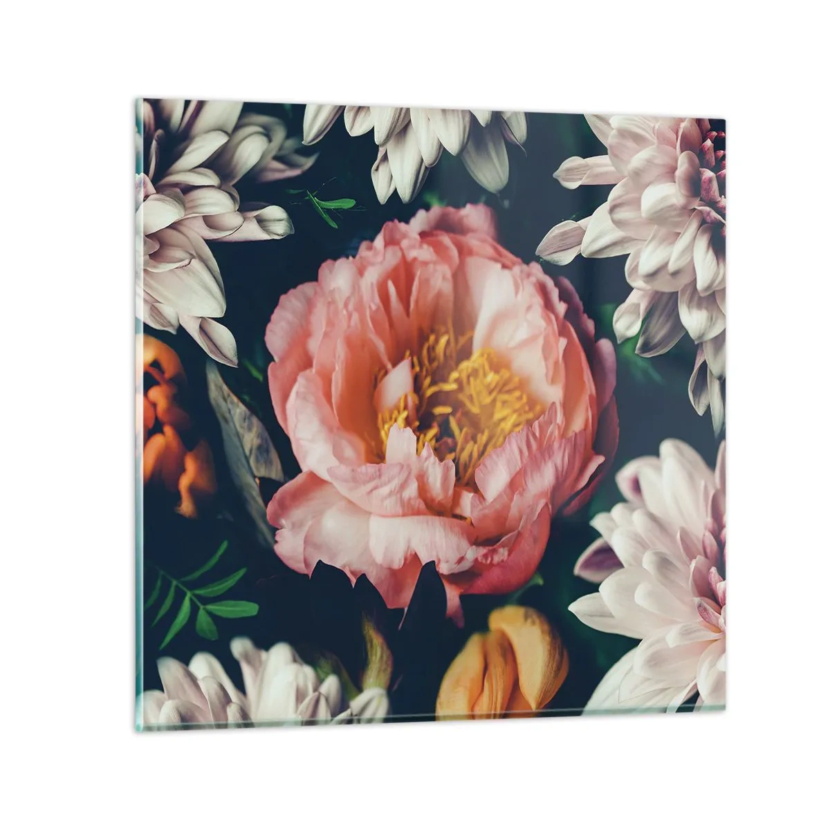 Schilderen op glas - Met barokke pracht - 40x40 cm