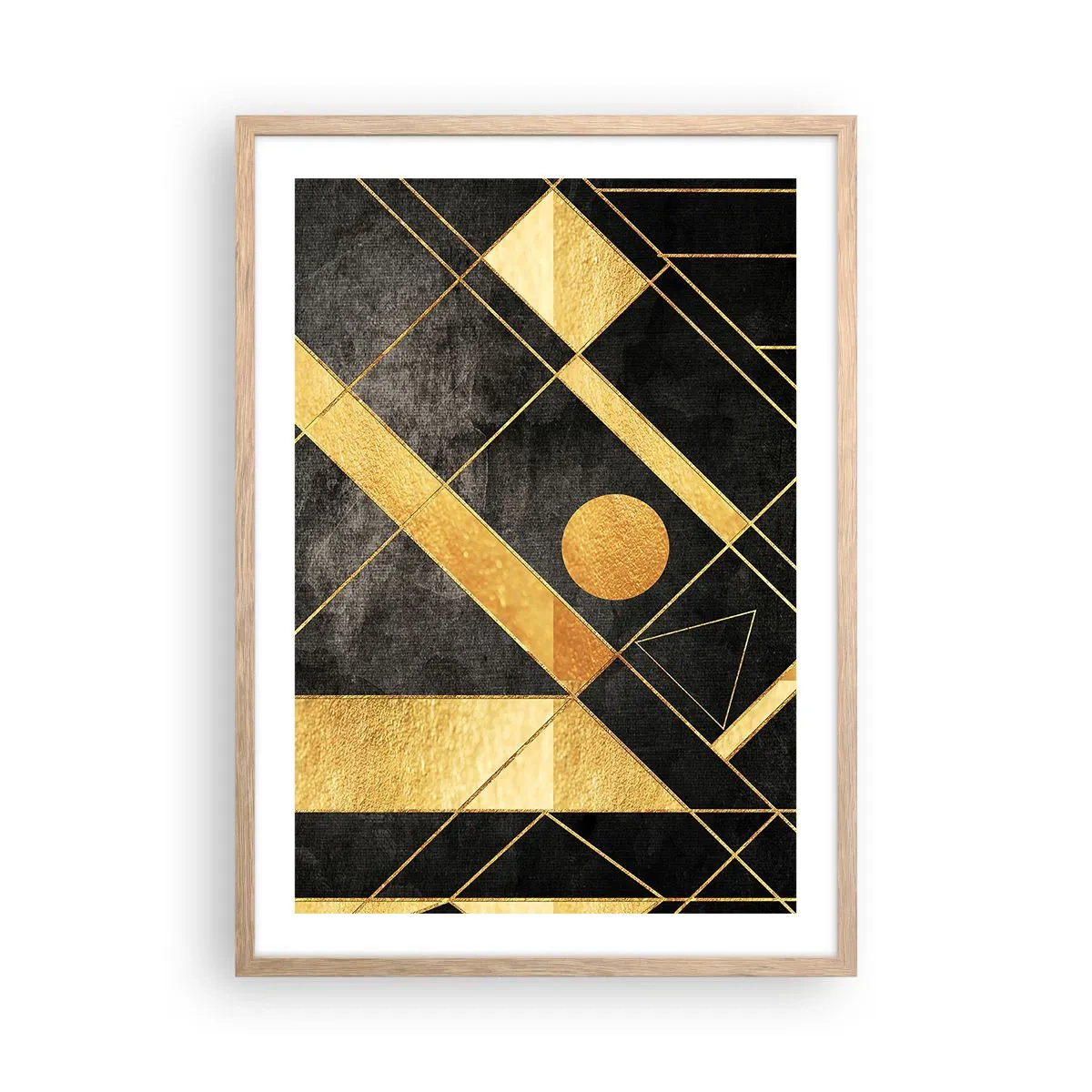 Een poster in een licht eiken lijst - De zon van de woestijn - 50x70 cm