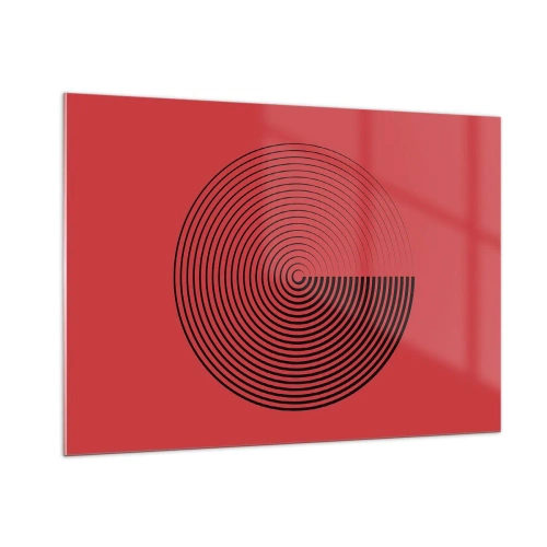 Schilderen op glas - Circulaire beweging - 100x70 cm