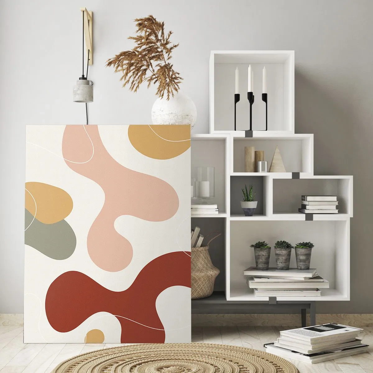 Schilderen op glas - Kronkels of krullen? - 80x120 cm