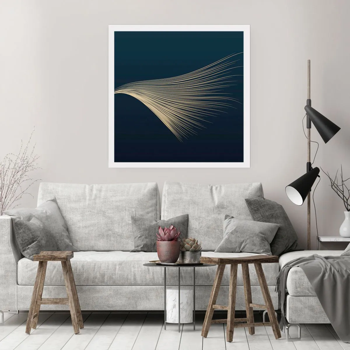 Poster - Als het haar van een engel - 30x30 cm