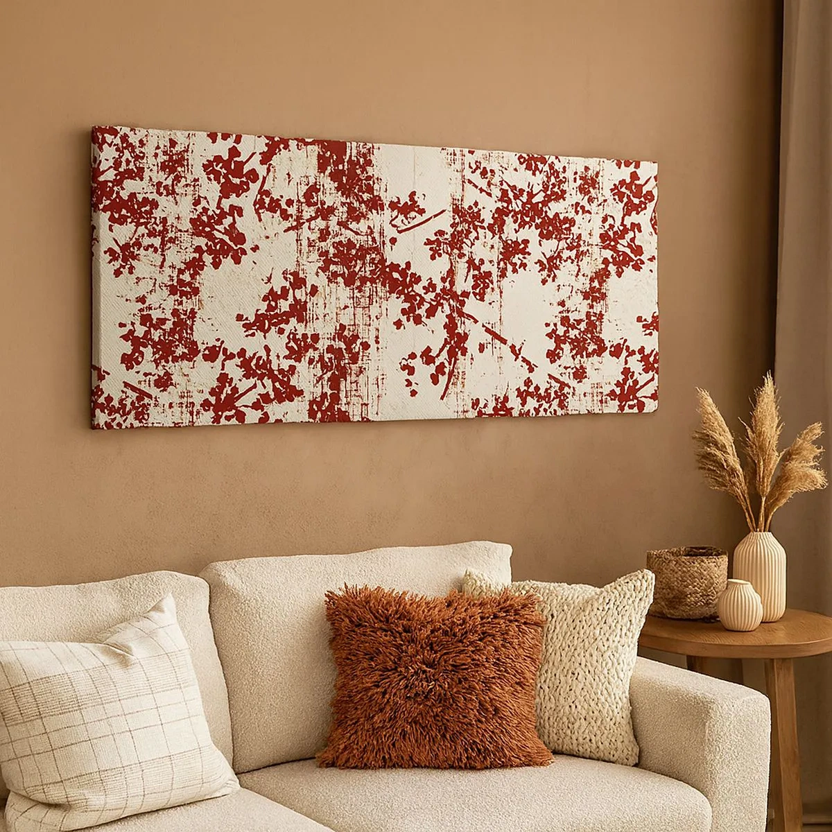 Schilderen op canvas - Zoals oud calico - 100x40 cm