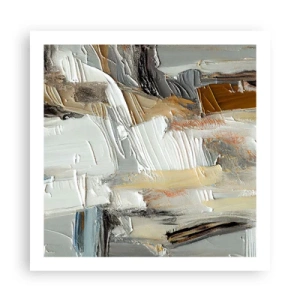 Poster - Kleurrijke lagen - 60x60 cm