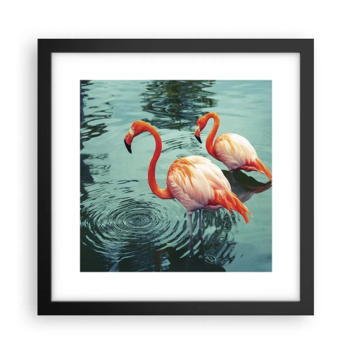 Poster in een zwarte lijst - We zijn nu in de mode - 30x30 cm