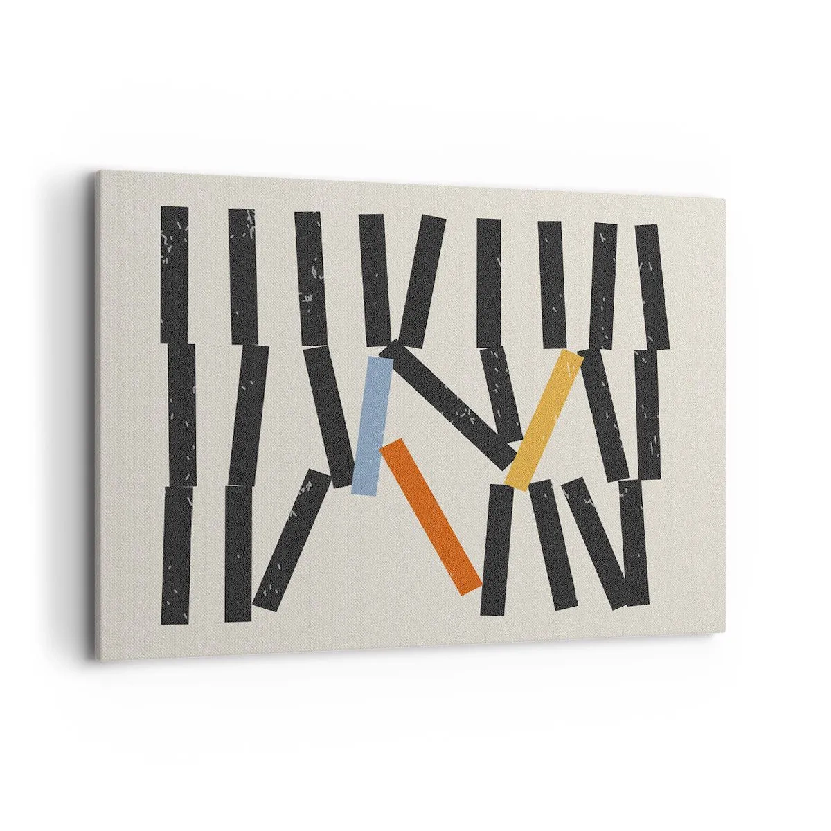 Schilderen op canvas - Domino – compositie - 100x70 cm