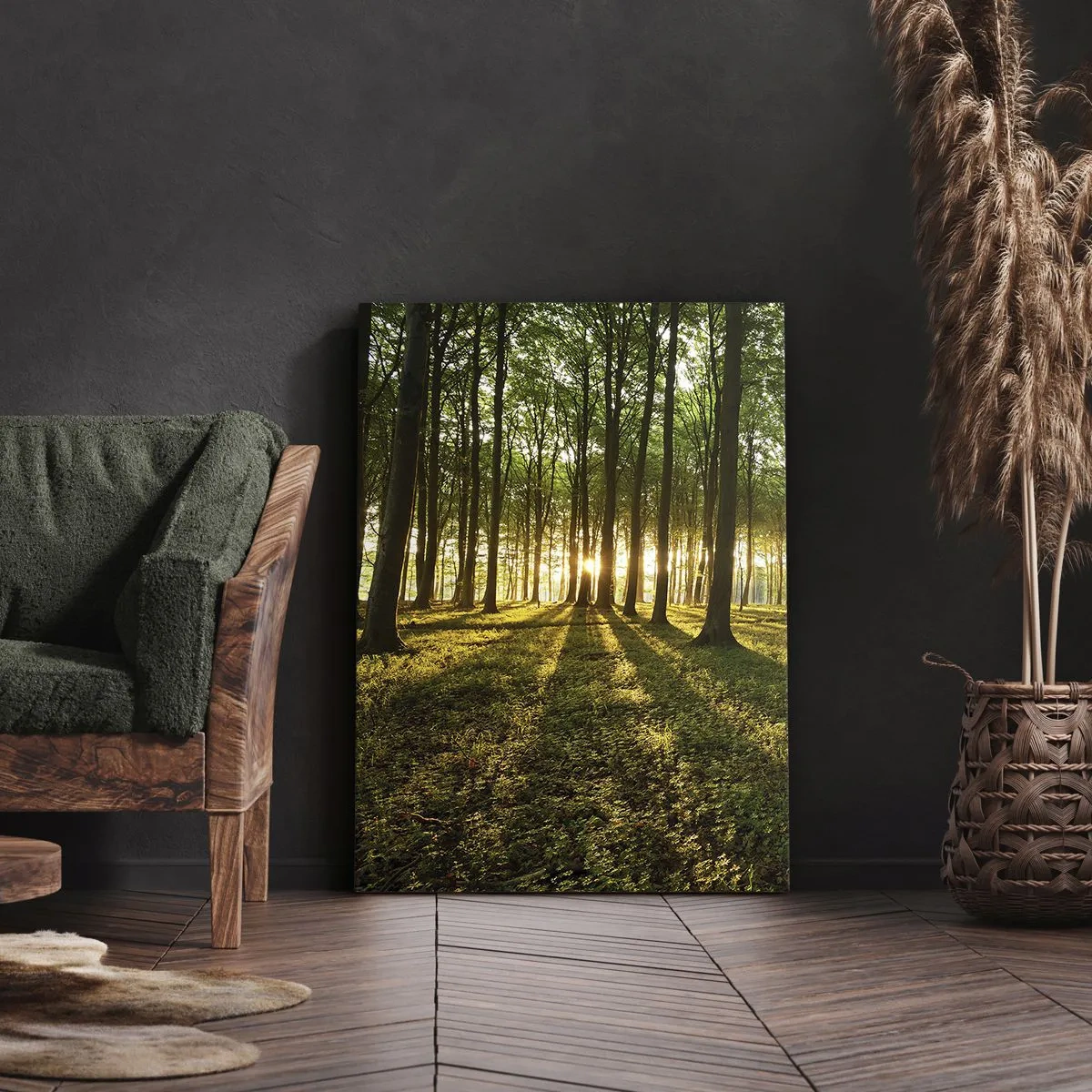 Schilderen op canvas - Foto van de hele lente - 55x100 cm