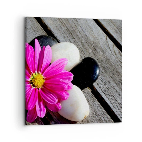 Schilderen op canvas - Rust op de pier - 70x70 cm