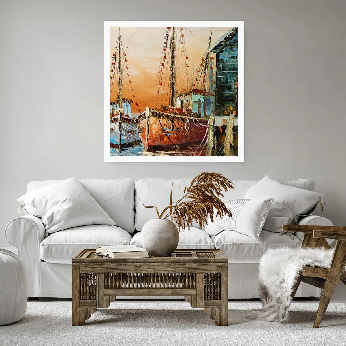 Poster - Een vreedzame terugkeer - 40x40 cm