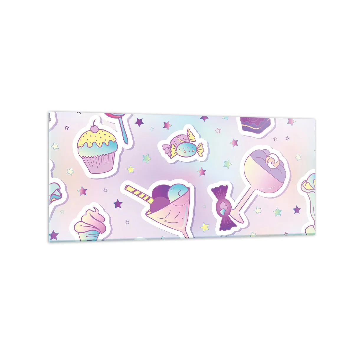 Schilderen op glas - Dat het elke dag een verjaardag zou zijn - 120x50 cm