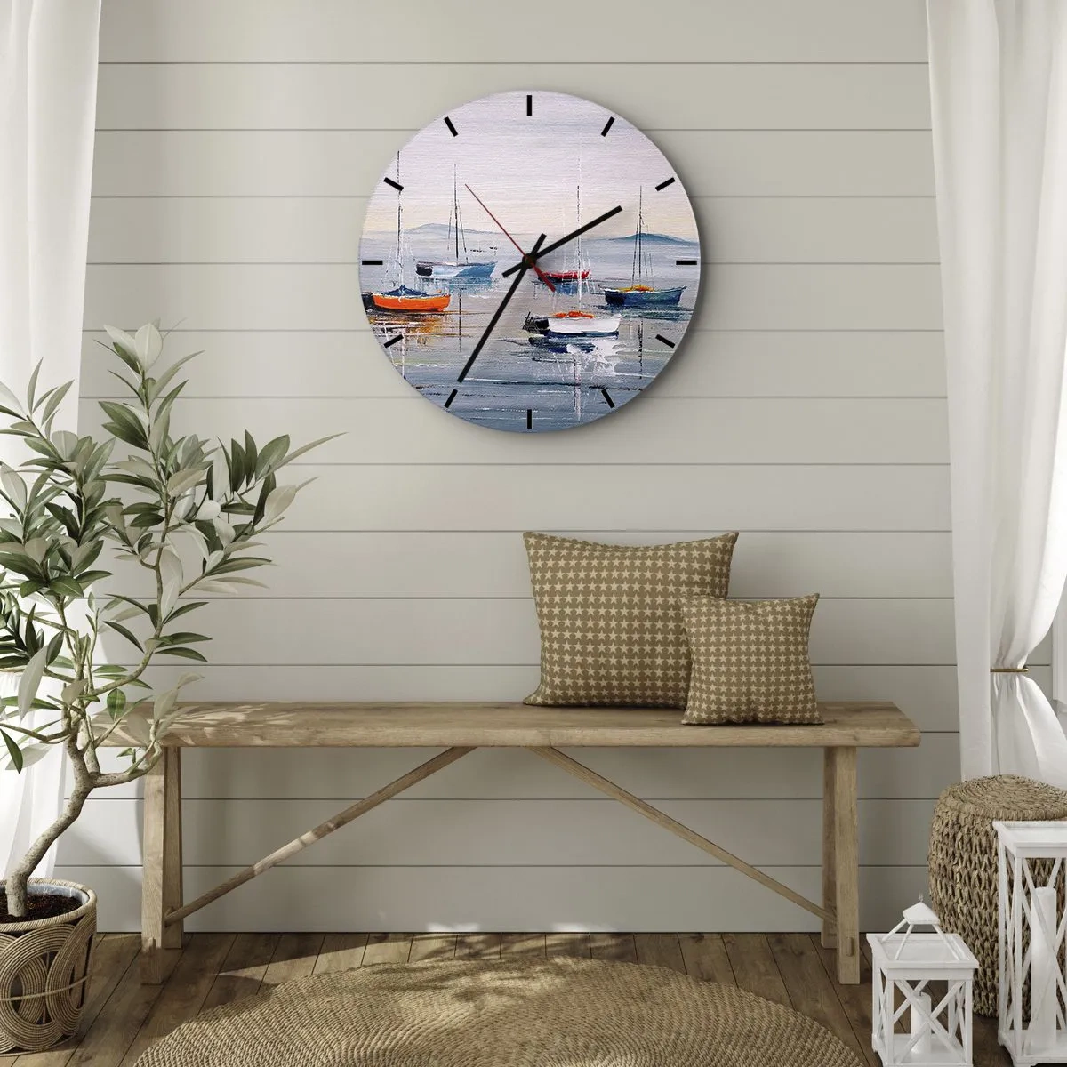 Wandklok - Klok - Een welverdiende rust - 40x40 cm