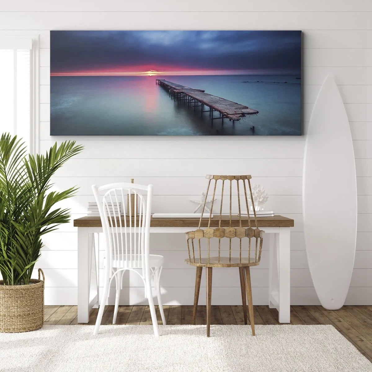 Schilderen op canvas - Tussen hemel en aarde - 160x50 cm
