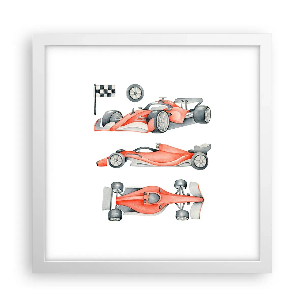 Poster in een witte lijst - Jaag je droom na - 30x30 cm