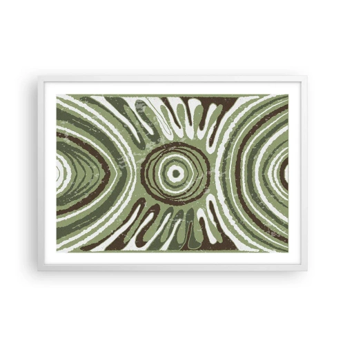 Poster in een witte lijst - Een explosie van emoties - 70x50 cm