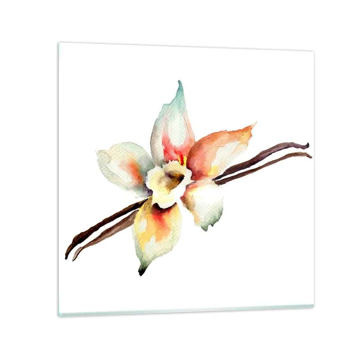 Schilderen op glas - Zoetheid gemorst met verf - 40x40 cm