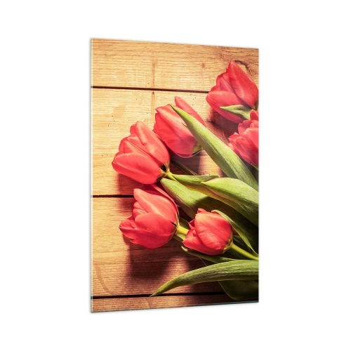 Schilderen op glas - Lente bekentenis - 70x100 cm