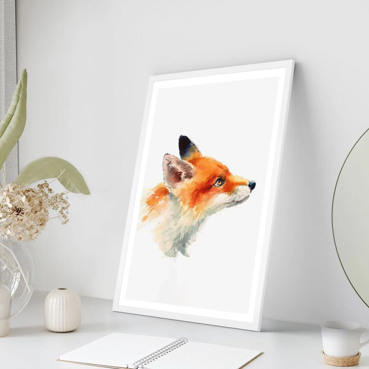 Poster in een witte lijst - Je kunt nooit voorzichtig genoeg zijn - 50x70 cm