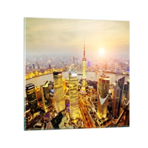 Schilderen op glas - Aziatische droom - 60x60 cm