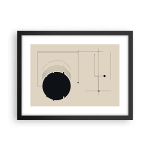 Poster in een zwarte lijst - Een flexibele en dynamische compositie - 40x30 cm