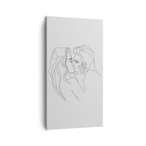 Schilderen op canvas - Dezelfde regel - 45x80 cm