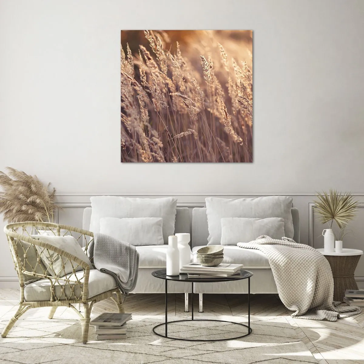 Schilderen op glas - Klaar om de herfst te verwelkomen - 60x60 cm