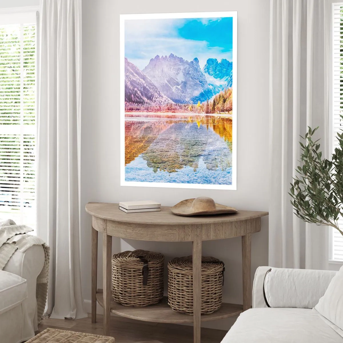 Poster - En het is al herfst in de bergen - 61x91 cm