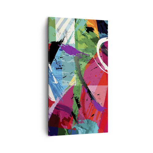 Schilderen op canvas - Snel, levendig en opzwepend - 45x80 cm