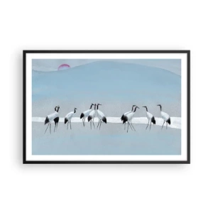 Poster in een zwarte lijst - Na een warme dag - 91x61 cm