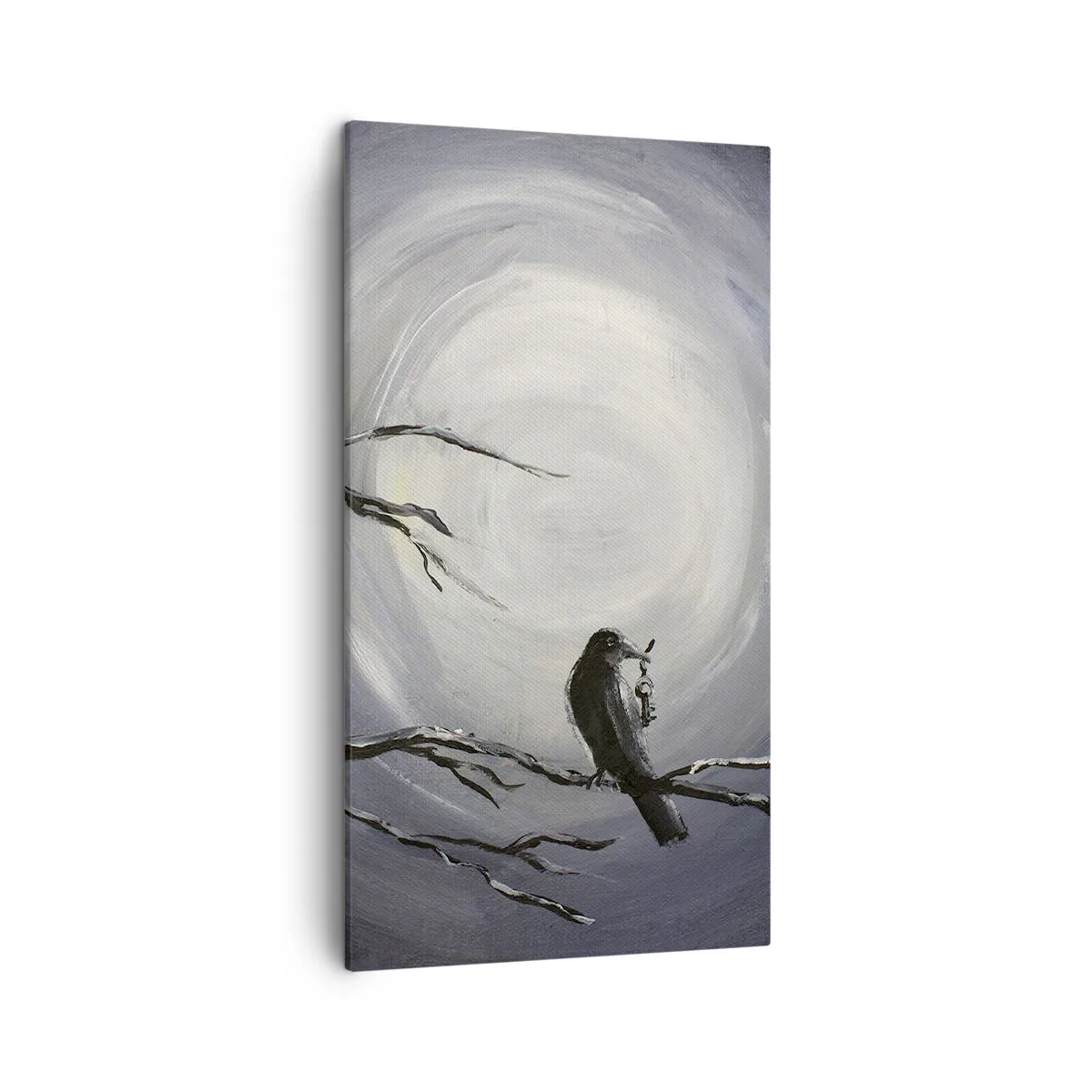 Schilderen op canvas - De sleutel tot het mysterie van de nacht - 45x80 cm