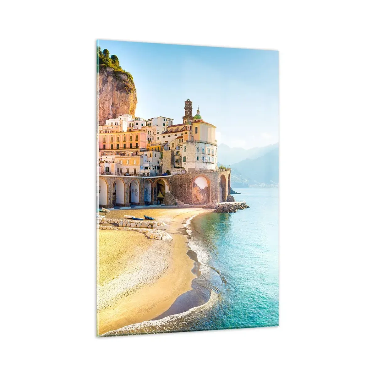 Schilderen op glas - De stad is ongelooflijk - 80x120 cm