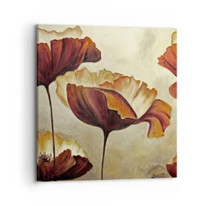 Schilderen op canvas - Golvend weiland - 70x70 cm