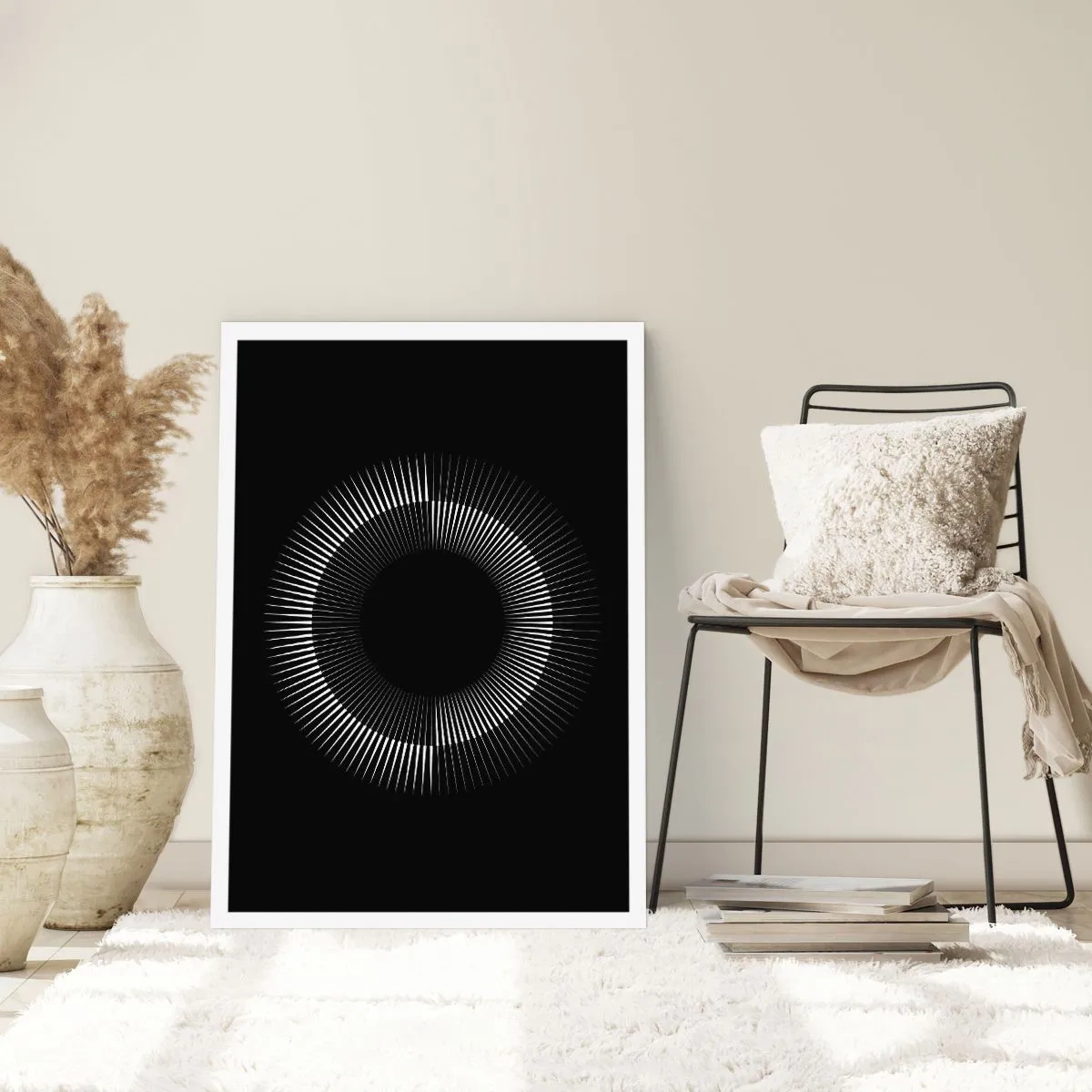 Poster - Zwarte zon - 30x40 cm