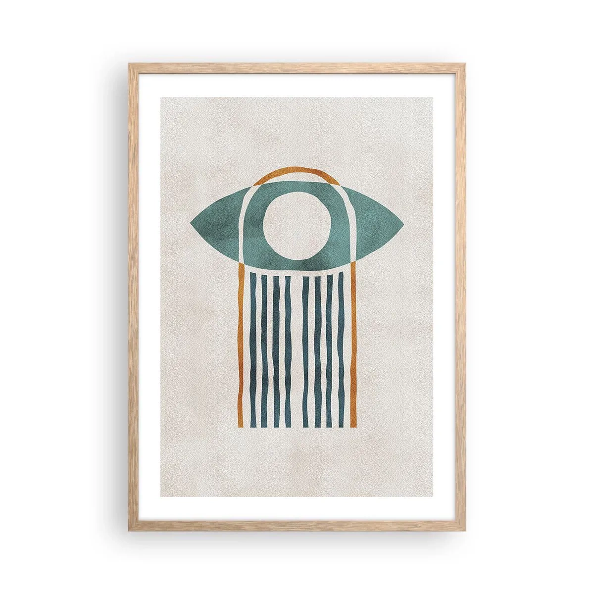 Een poster in een licht eiken lijst - Tekens en rituelen - 50x70 cm