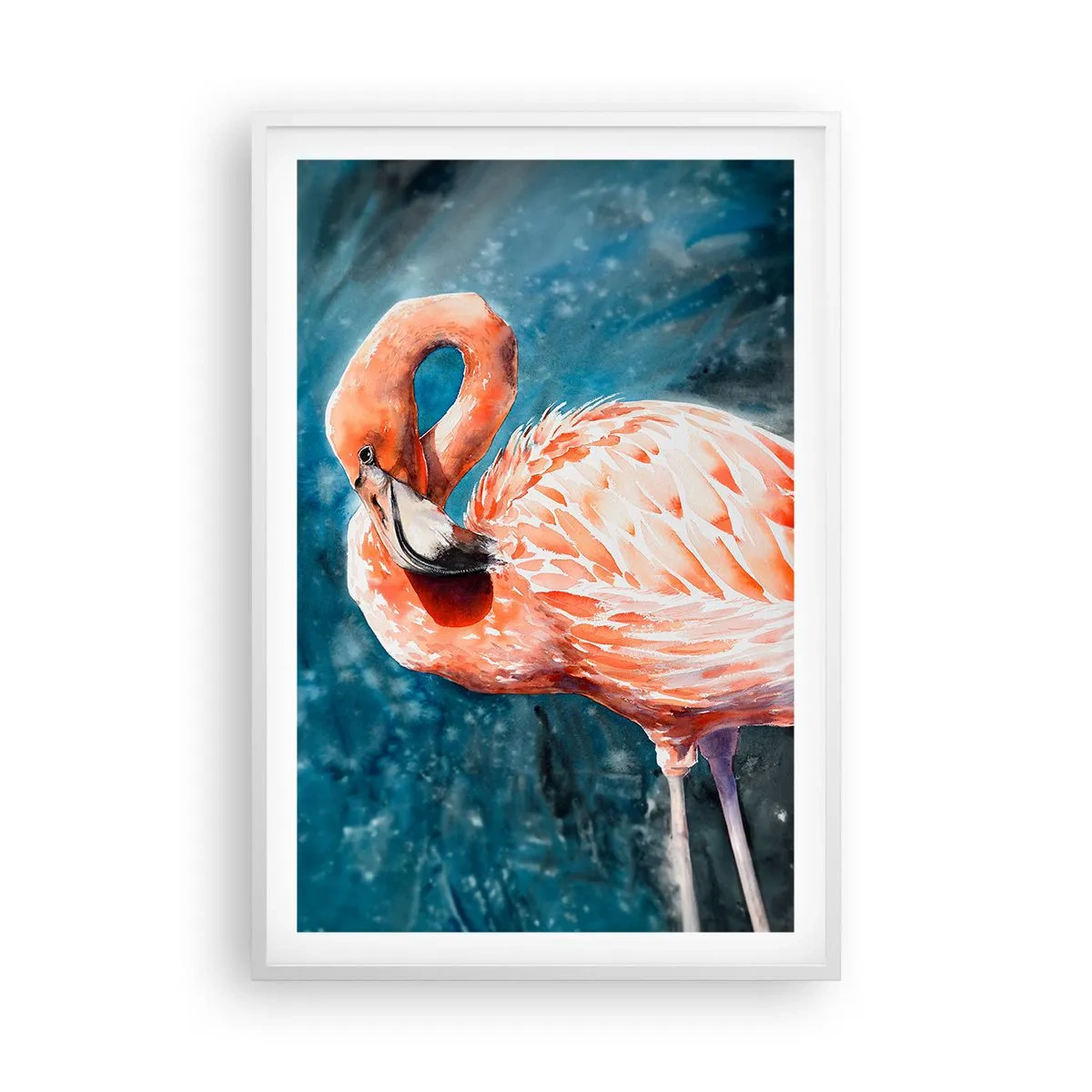 Poster in een witte lijst - Decoratief van aard - 61x91 cm