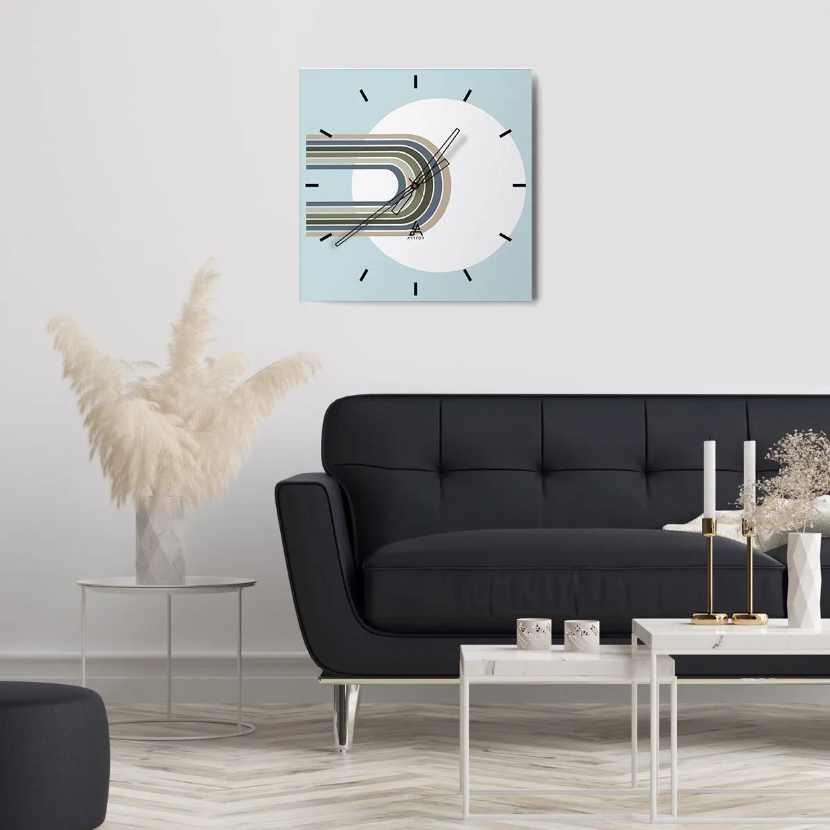 Wandklok - Klok - Onweerstaanbare aantrekkingskracht - 30x30 cm