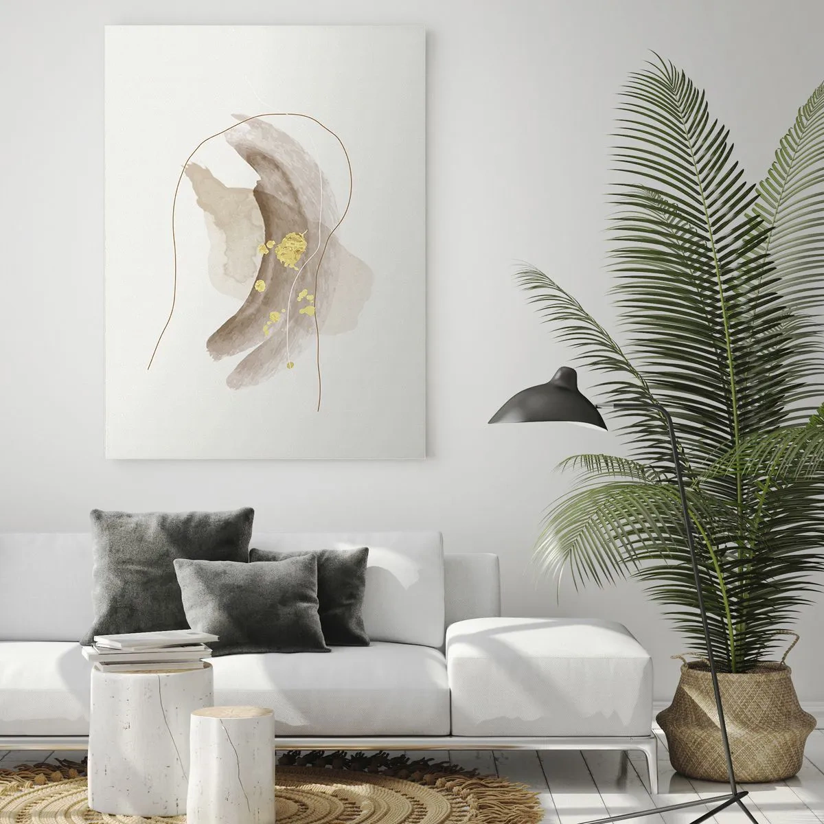 Schilderen op glas - Ontmoet in de ruimte - 70x100 cm