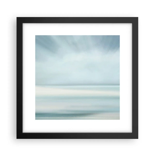 Poster in een zwarte lijst - Vrede tot aan de horizon - 30x30 cm