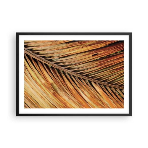 Poster in een zwarte lijst - Kokos goud - 70x50 cm