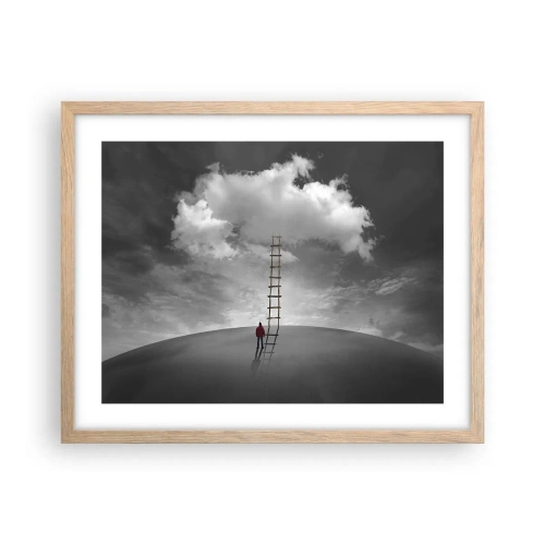Een poster in een licht eiken lijst - Alles is mogelijk - 50x40 cm