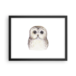 Poster in een zwarte lijst - Kijk in mijn ogen - 40x30 cm