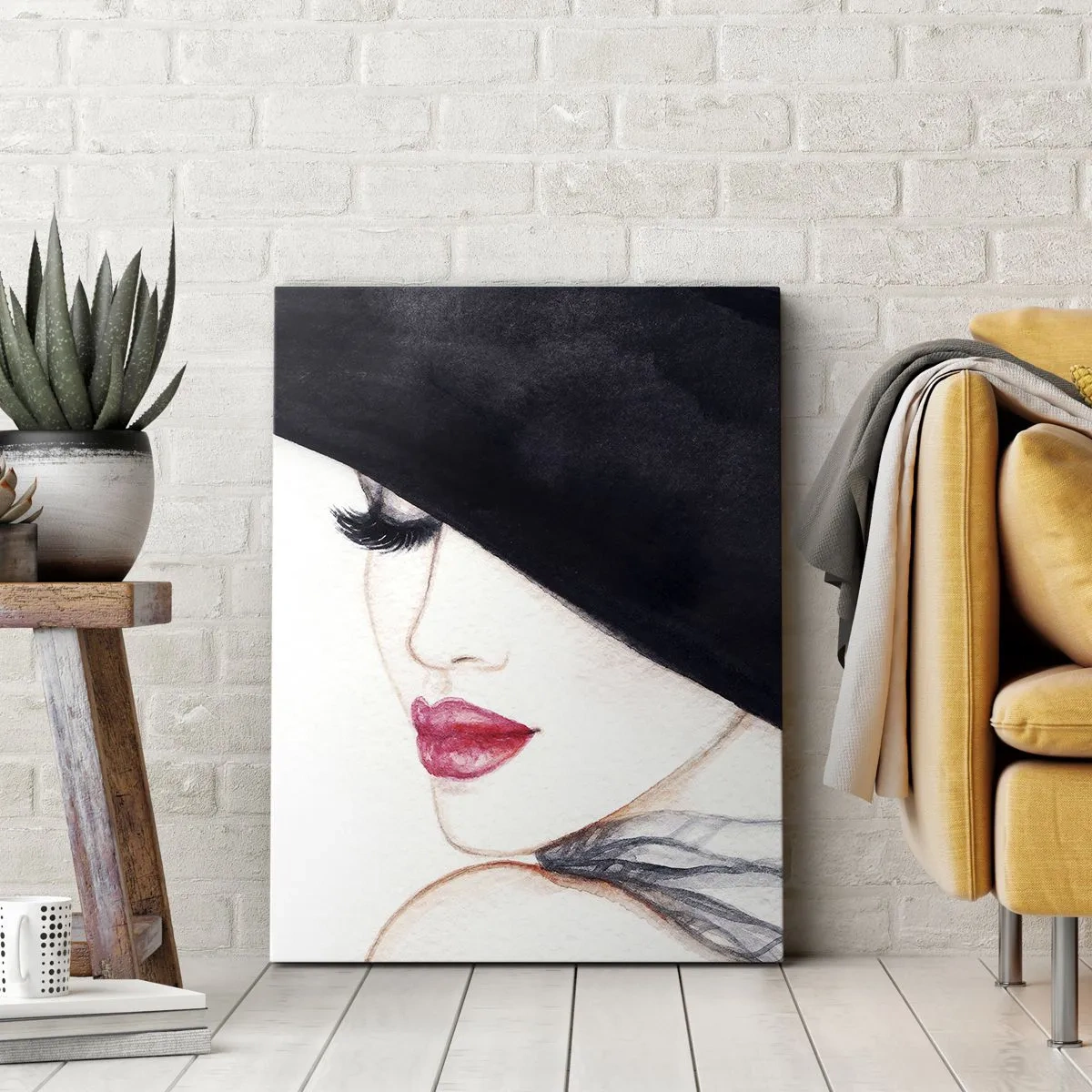 Schilderen op canvas - Elegantie en sensualiteit - 50x70 cm