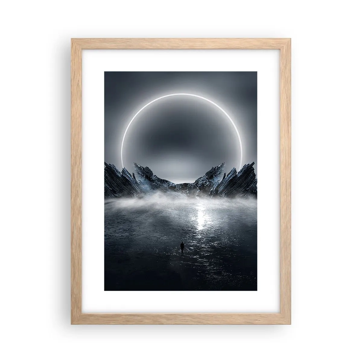 Een poster in een licht eiken lijst - Einde van het verhaal - 30x40 cm