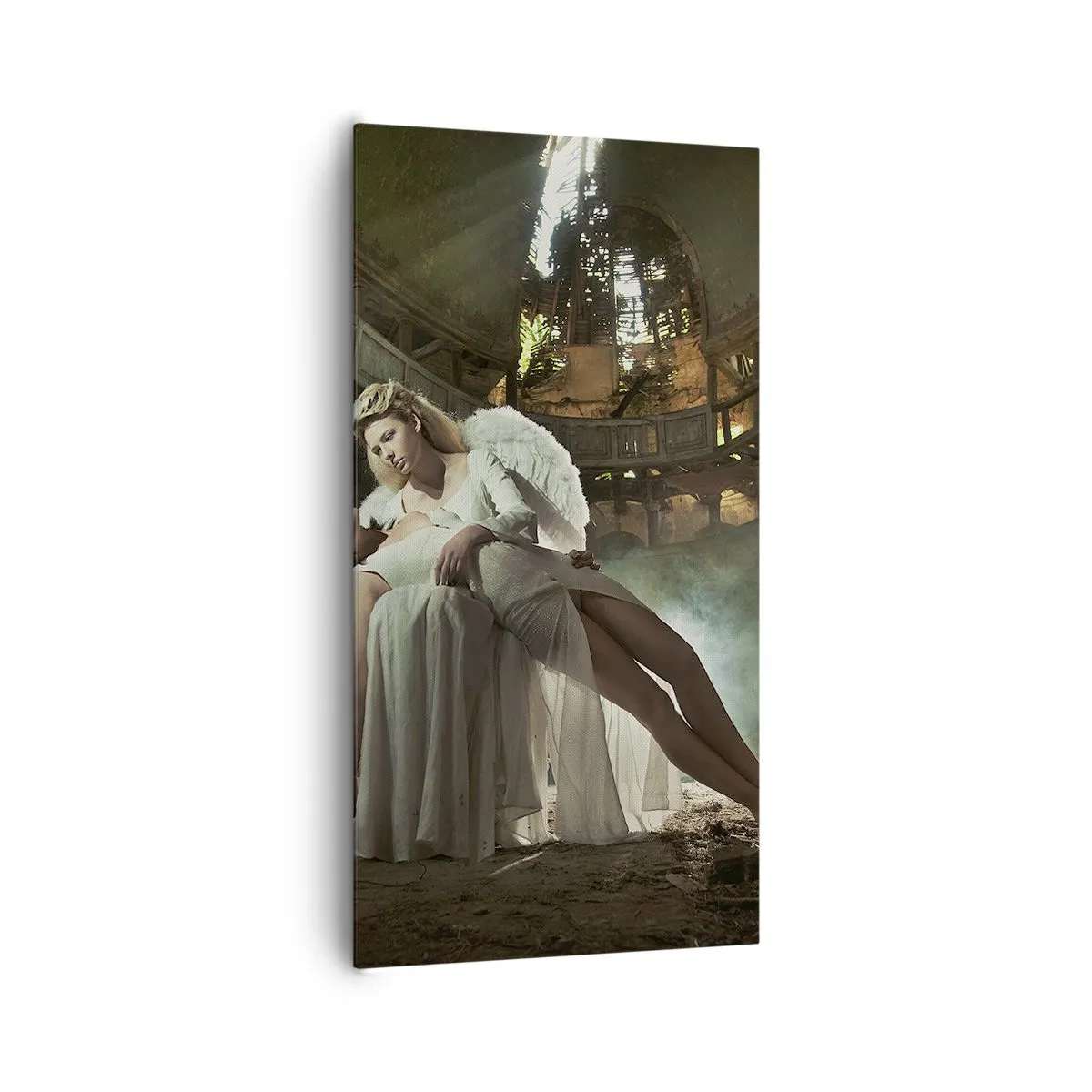 Schilderen op canvas - De geest van het oude theater - 65x120 cm