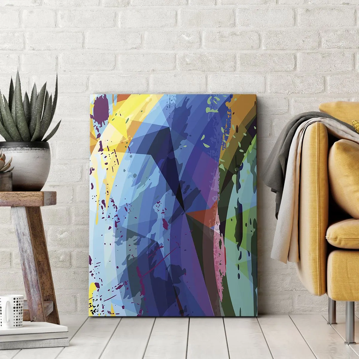 Schilderen op canvas - Kleurrijke duizeligheid - 50x70 cm