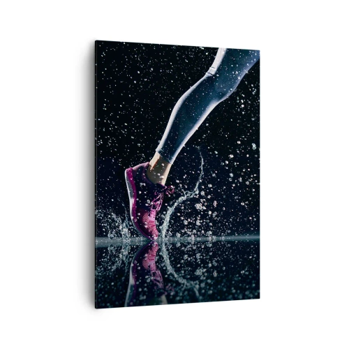 Schilderen op canvas - Hoeveel kracht in de benen - 70x100 cm